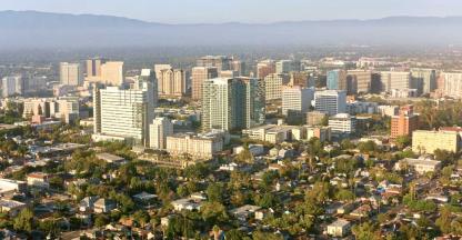 A view of the city of San Jose, California