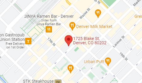 Map of Bridge Bank's Denver Loan Production Office