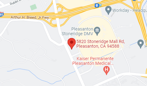 Map of Bridge Bank's East Bay Loan Production Office