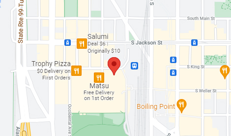Map of Bridge Bank's Seattle Loan Production Office
