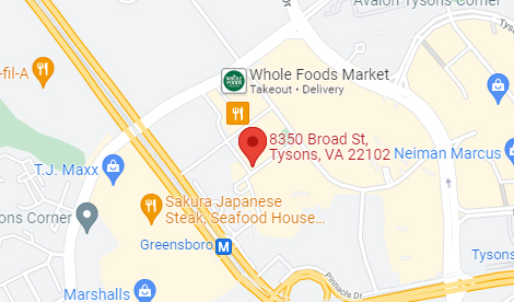 Map of Bridge Bank's Washington D. C. Loan Production Office