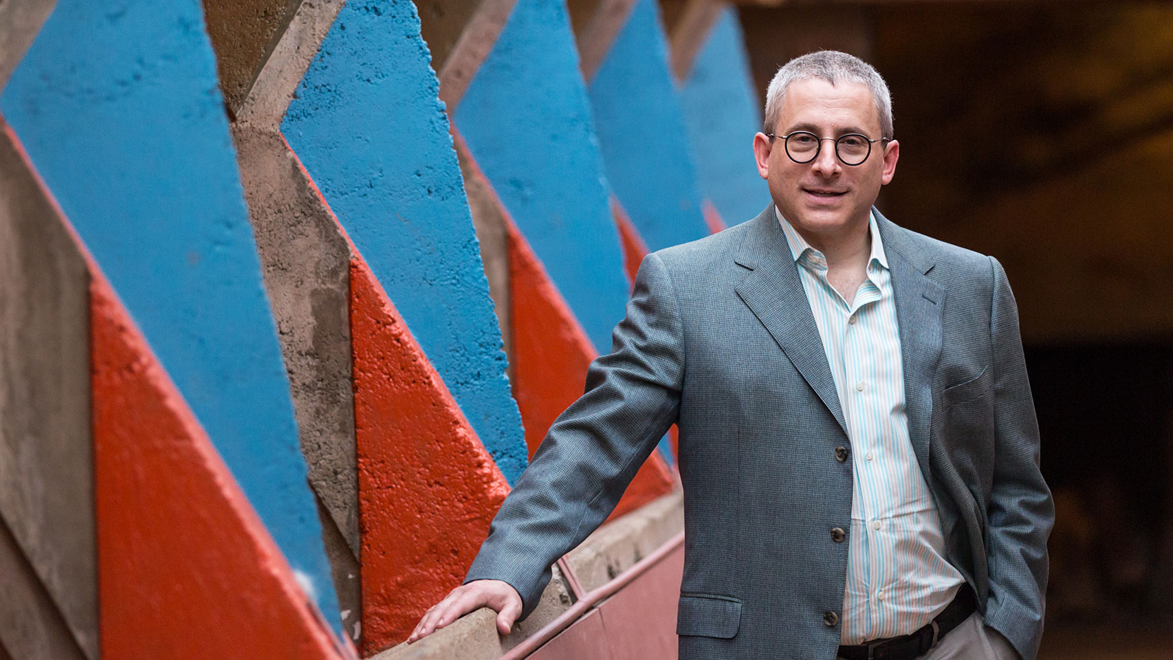 Stuart Graff, President and CEO, Frank Lloyd Wright Foundation, smiling at the camera