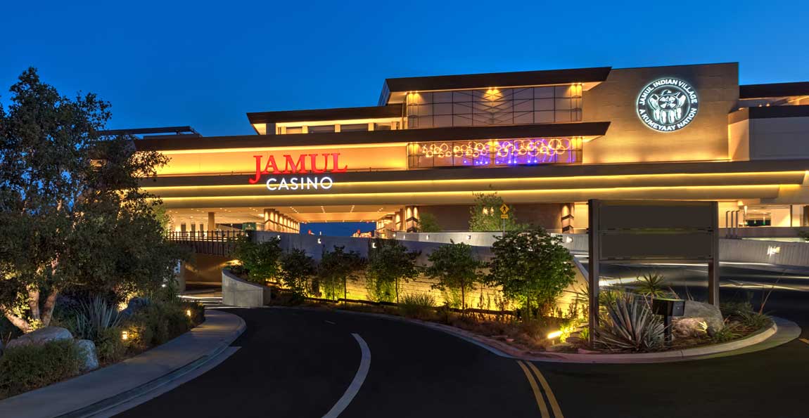The entrance to the Jamul Casino in San Diego, California