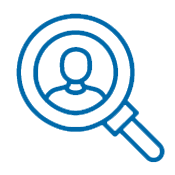 an icon of a magnifying glass