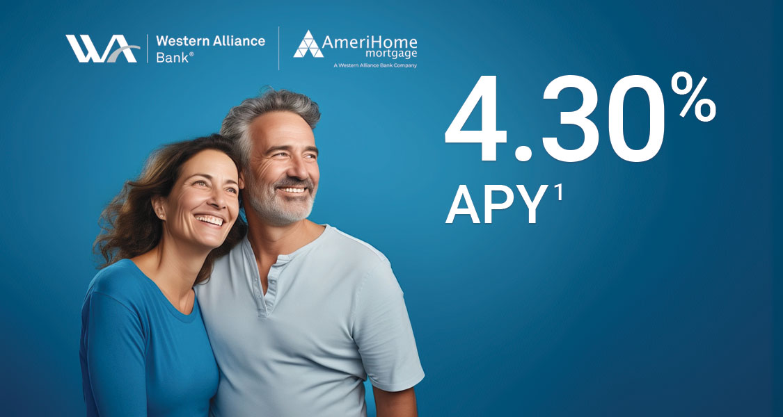 Earn 4.30% APY with a Western Alliance Bank High-Yield Savings Premier account