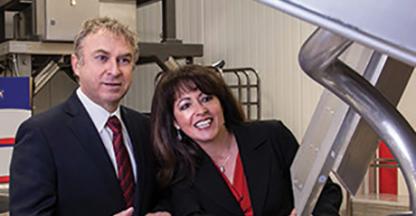candid picture of a man and woman