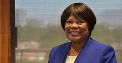 McDonalds Franchisee, Eva Martin, smiling for the camera