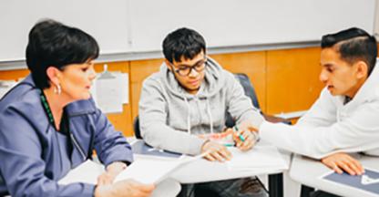 Students in a financial literacy class