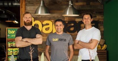 Barnana founders posing for the camera in their offices
