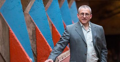 Stuart Graff, President and CEO, Frank Lloyd Wright Foundation, smiling at the camera