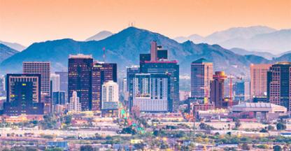 Daytime view of the Phoenix skyline