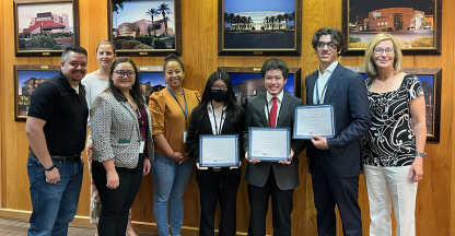 Group photo of 2022 Bank of Nevada summer mentorship program.