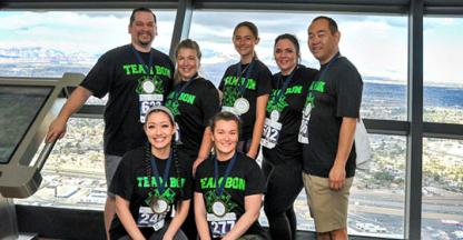 A climbing team consisting of 7 men and women