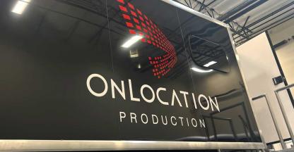 An Onlocation Production truck in Las Vegas, Nevada
