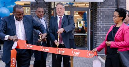 The ribbon cutting ceremony for the MDXL Flats Multi-Family Affordable Housing Development in Washington D.C.