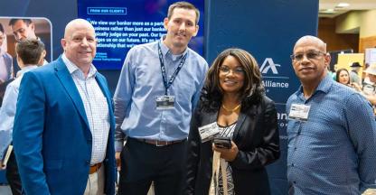 Bankers meeting with clients at the Phoenix Small Business Expo