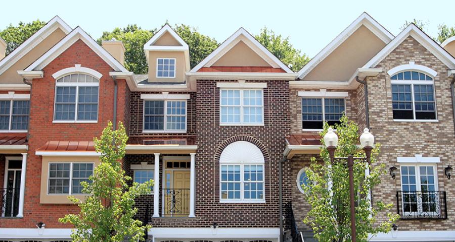 Outdoor view of condos