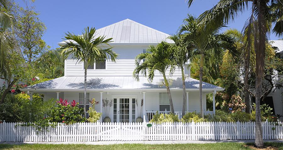 View of a house from the street