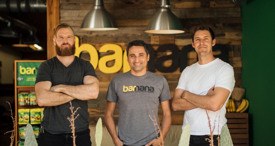 Barnana founders posing for the camera in their offices