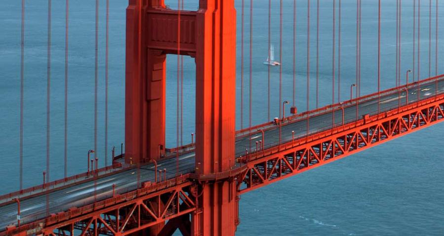 Red color bridge