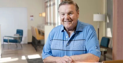 Gary Tharaldson, Founder and CEO of Tharaldson Hospitality Management, posing for the camera