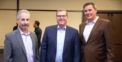 Dean of SDSU Fowler College of Business, Dan Moshavi, Torrey Pines Bank CEO, John Maguire, Dr. Christopher Thornberg