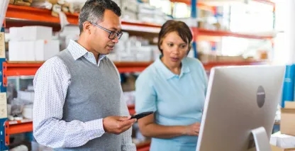 Small Business Owners researching available small business loans