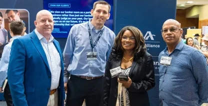 Bankers meeting with clients at the Phoenix Small Business Expo