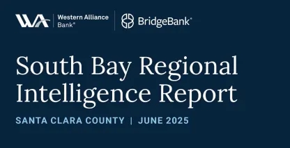 A title card for the 2025 South Bay Regional Intelligence Report