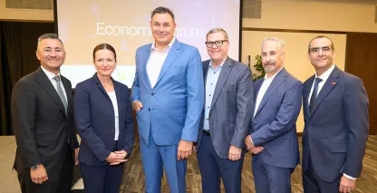 Economist Christopher Thornberg and member of the Western Alliance Bank Small Business Banking Team
