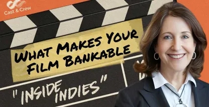 A podcast preview showing Melanie Krinsky Senior Managing Director, Head of Entertainment Media Group 