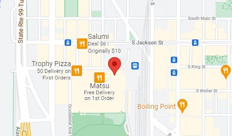 Map of Bridge Bank's Seattle Loan Production Office
