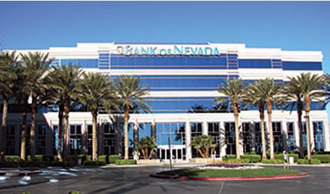 View of the Lake Mead branch from the parking lot during the day