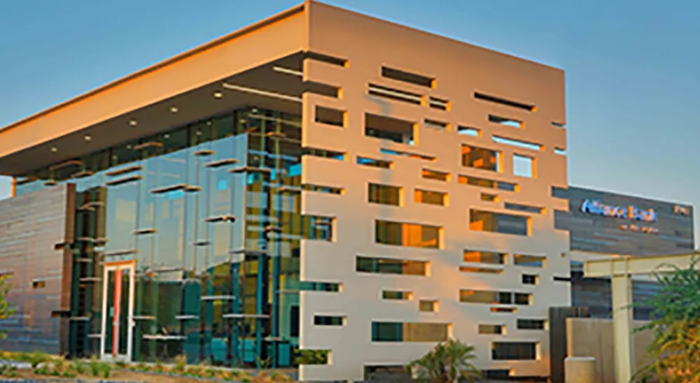 View of the Gilbert branch from the parking lot