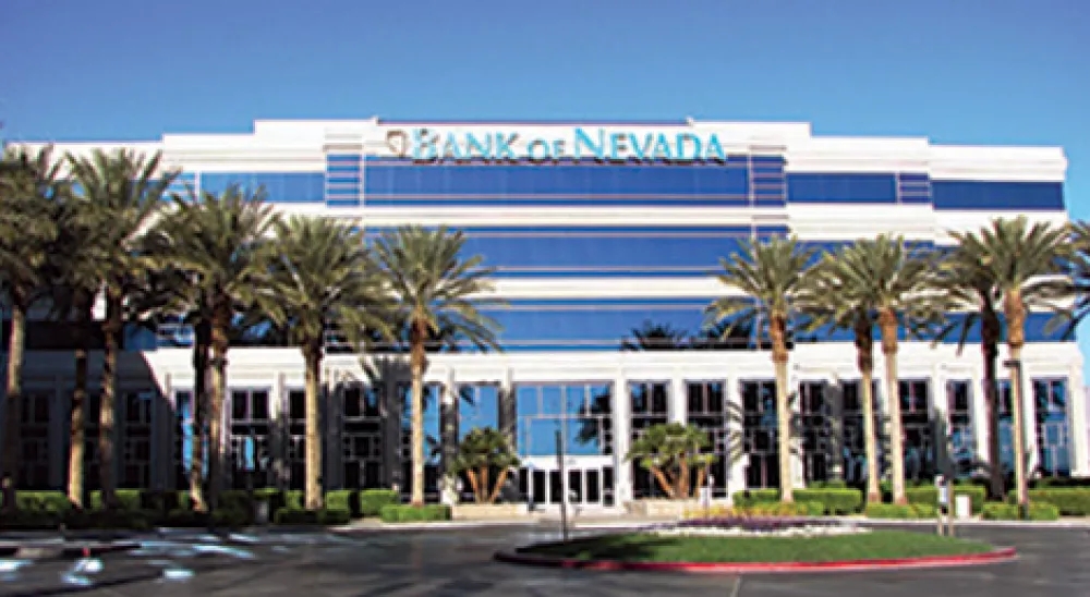 View of the Lake Mead branch from the parking lot during the day