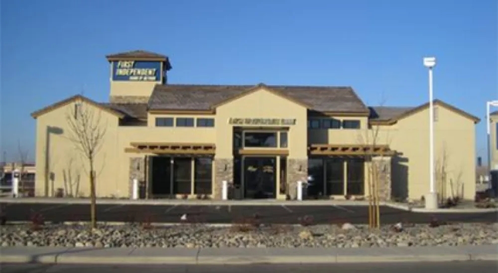 Image of the Fallon branch exterior and parking lot