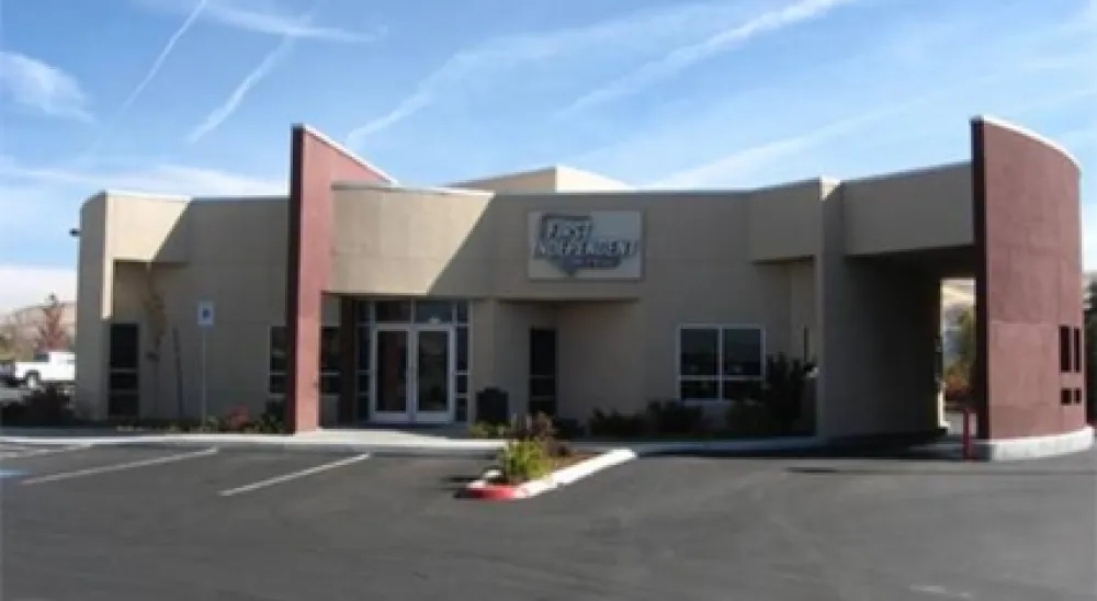 Image of the Sparks Marina branch exterior and parking lot