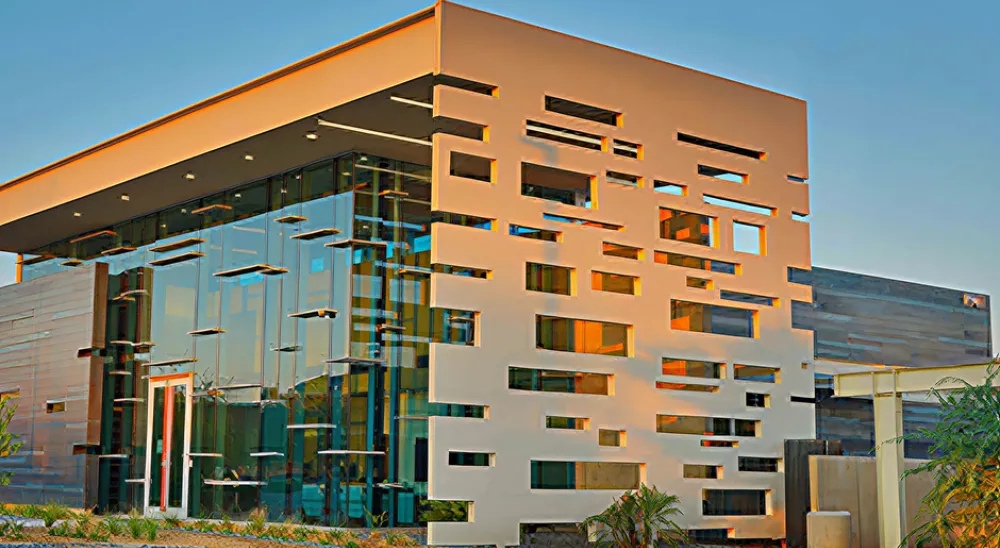 View of the Gilbert branch from the parking lot.