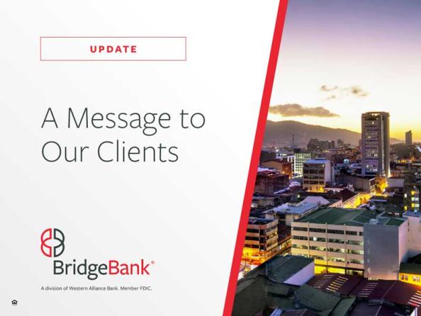A Message to Our Clients