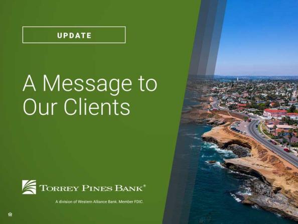 A Message to Our Clients