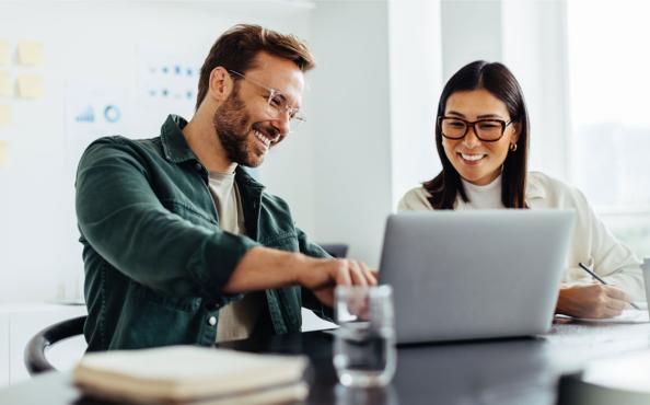 A technology banking expert working with a new client